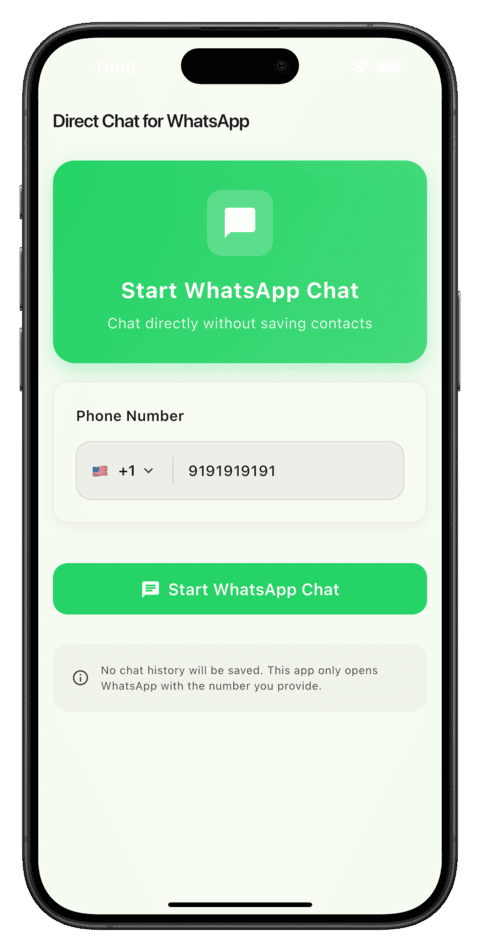 Direct Chat for WhatsApp Pro — Message Any Number on WhatsApp Without Saving Contacts