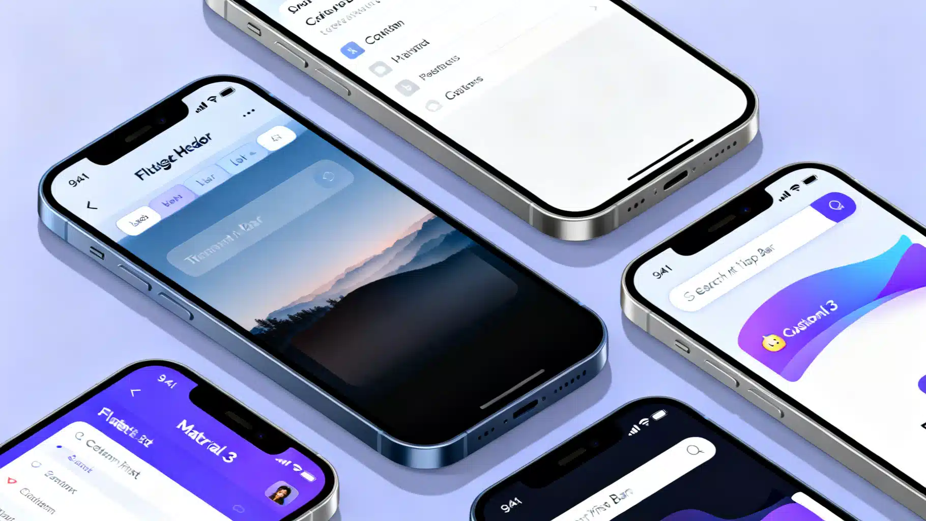 Flutter Custom App Bar Design Patterns: From Large Titles to Immersive Headers